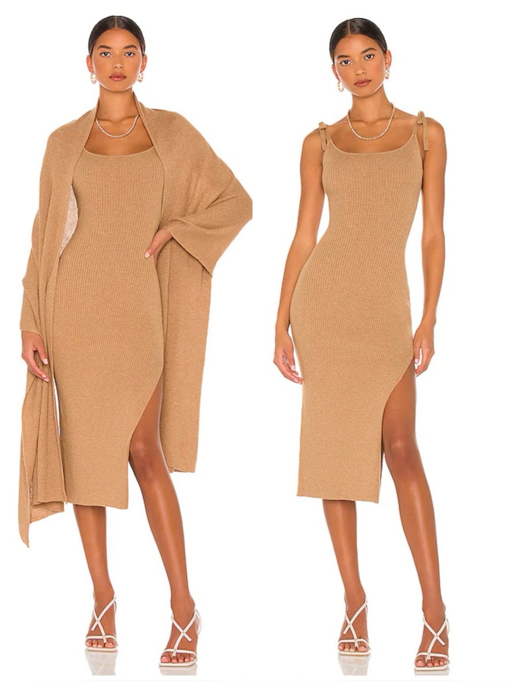 $288 LPA SET DRESS SHAWL WRAP ETERNE RONNY KOBO L'ACADEMIE ENZA COSTA REVOLVE